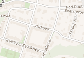 Křičkova v obci Teplice - mapa ulice