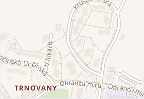 Krušnohorská v obci Teplice - mapa ulice