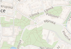 Laubeho náměstí v obci Teplice - mapa ulice