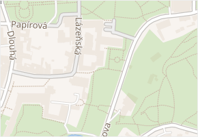 Lázeňské náměstí v obci Teplice - mapa ulice