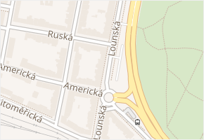 Lounská v obci Teplice - mapa ulice