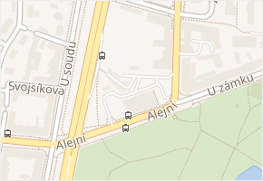 Lužánky v obci Teplice - mapa ulice