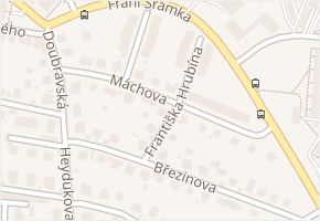 Máchova v obci Teplice - mapa ulice