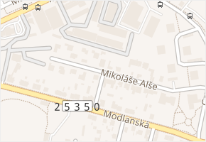 Mikoláše Alše v obci Teplice - mapa ulice