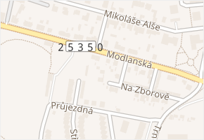 Modlanská v obci Teplice - mapa ulice