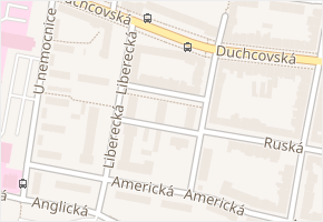 Moskevské náměstí v obci Teplice - mapa ulice