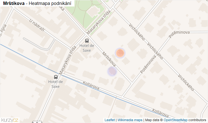 Mapa Mrštíkova - Firmy v ulici.