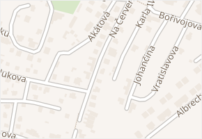 Na Červeném vrchu v obci Teplice - mapa ulice