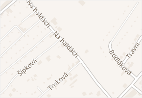 Na haldách v obci Teplice - mapa ulice