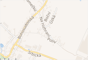 Na rozhraní v obci Teplice - mapa ulice