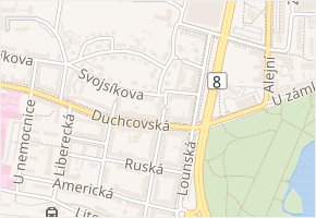 Na spravedlnosti v obci Teplice - mapa ulice