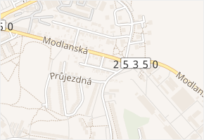 Na Zborově v obci Teplice - mapa ulice