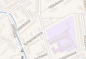 Nedbalova v obci Teplice - mapa ulice