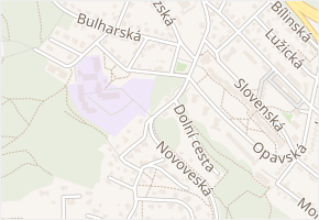 Novoveská v obci Teplice - mapa ulice