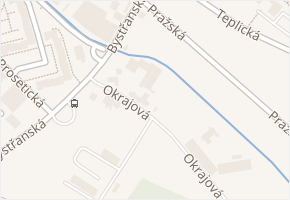 Okrajová v obci Teplice - mapa ulice