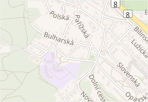 Ostravská v obci Teplice - mapa ulice