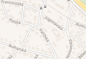 Pařížská v obci Teplice - mapa ulice
