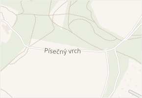 Písečný vrch v obci Teplice - mapa ulice