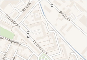 Pod školou v obci Teplice - mapa ulice
