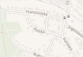 Polská v obci Teplice - mapa ulice