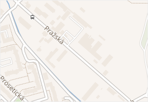 Pražská v obci Teplice - mapa ulice