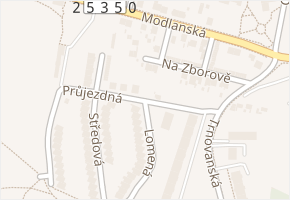Průjezdná v obci Teplice - mapa ulice