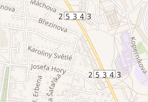 Raisova v obci Teplice - mapa ulice