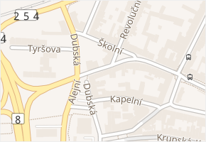 Rokycanova v obci Teplice - mapa ulice