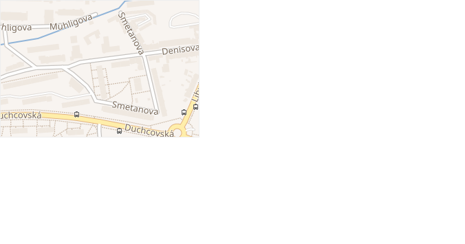 Rooseveltovo náměstí v obci Teplice - mapa ulice