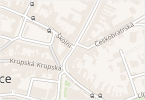 Školní v obci Teplice - mapa ulice