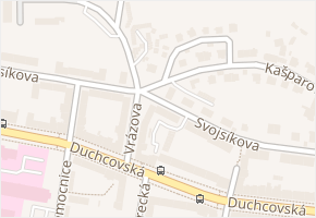 Svojsíkova v obci Teplice - mapa ulice