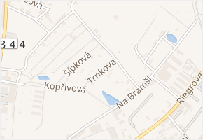 Trnková v obci Teplice - mapa ulice