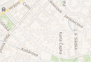 U Bílinské Brány v obci Teplice - mapa ulice