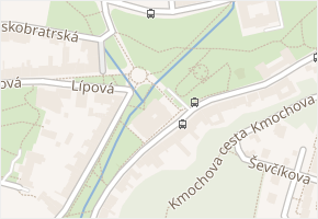 U Kamenných lázní v obci Teplice - mapa ulice