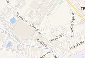 U plovárny v obci Teplice - mapa ulice