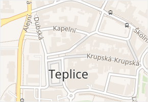 U radnice v obci Teplice - mapa ulice