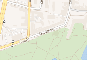 U zámku v obci Teplice - mapa ulice