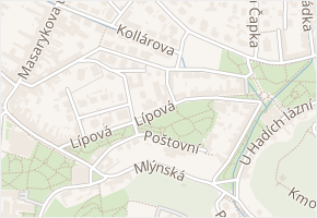 V lipách v obci Teplice - mapa ulice