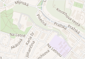 Vladislavova v obci Teplice - mapa ulice