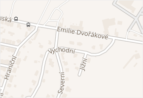Východní v obci Teplice - mapa ulice