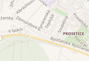 Žalanská v obci Teplice - mapa ulice