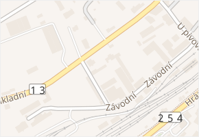 Závodní v obci Teplice - mapa ulice