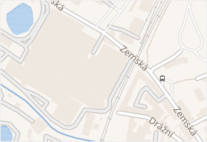 Zemská v obci Teplice - mapa ulice