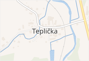Teplička v obci Teplička - mapa části obce