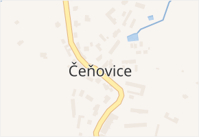 Čeňovice v obci Teplýšovice - mapa části obce