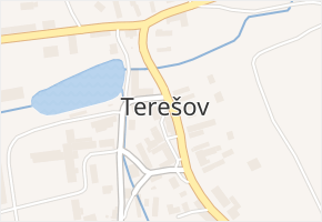 Terešov v obci Terešov - mapa části obce
