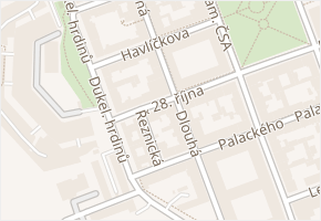 28. října v obci Terezín - mapa ulice