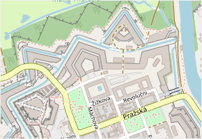 Akademická v obci Terezín - mapa ulice