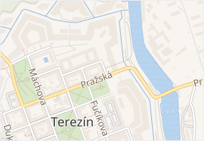 Dolní vodní brána v obci Terezín - mapa ulice