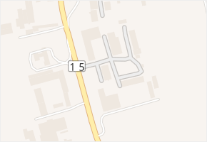 Litoměřická kotlina v obci Terezín - mapa ulice